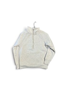 Men's Half-Zip Pullover Sweater - Light Gray